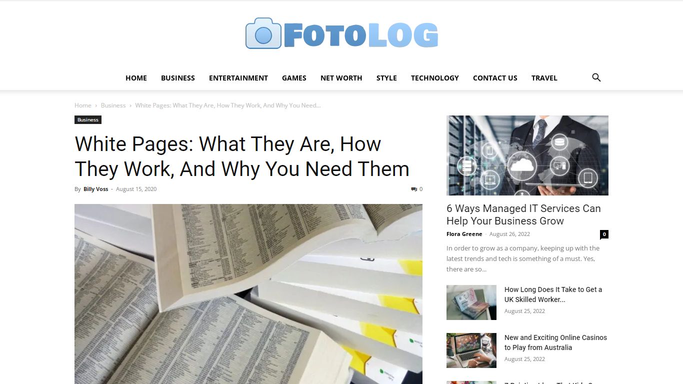 White Pages: What They Are, How They Work, And Why You Need Them - Fotolog